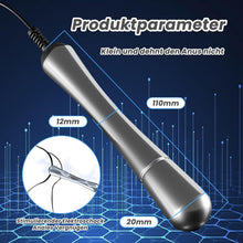 Load image into Gallery viewer, 110 mm Elektro Schock Metall Buttplug elektrische Stimulator Prostata Massager