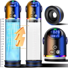 Load image into Gallery viewer, 2 in 1 Vakuum Penispumpe Automatischer Masturbatoren mit 4 Saugmodi