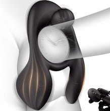 Load image into Gallery viewer, Doppelter Hodenvibrator Penis Trainer Stimulator mit 3 Motoren und 10 Vibrationen