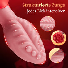 Load image into Gallery viewer, Sera – Zungenförmiger 360° rotierender Analplug mit Rosenbasis für Frauen &amp; Männer