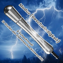 Load image into Gallery viewer, 110 mm Elektro Schock Metall Buttplug elektrische Stimulator Prostata Massager