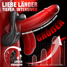 Load image into Gallery viewer, Doppelter Hodenvibrator Penis Trainer Stimulator mit 3 Motoren und 10 Vibrationen