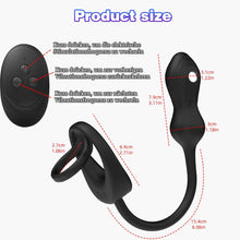 Load image into Gallery viewer, NEU Elektroshock Analvibratoren für Mann mit 10 Vibrations 3 Elektroschockmodi Prostata Stimulation Männer Penis Ring Vibrator Analplug Sexspielzeug für Männer Paare Extrem