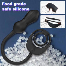 Load image into Gallery viewer, NEU Elektroshock Analvibratoren für Mann mit 10 Vibrations 3 Elektroschockmodi Prostata Stimulation Männer Penis Ring Vibrator Analplug Sexspielzeug für Männer Paare Extrem