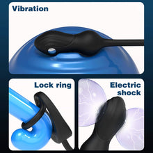 Load image into Gallery viewer, NEU Elektroshock Analvibratoren für Mann mit 10 Vibrations 3 Elektroschockmodi Prostata Stimulation Männer Penis Ring Vibrator Analplug Sexspielzeug für Männer Paare Extrem