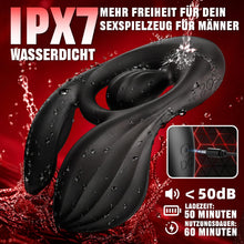 Load image into Gallery viewer, Doppelter Hodenvibrator Penis Trainer Stimulator mit 3 Motoren und 10 Vibrationen
