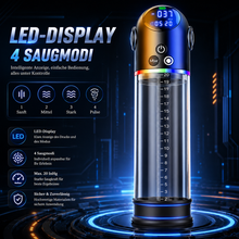 Load image into Gallery viewer, 2 in 1 Vakuum Penispumpe Automatischer Masturbatoren mit 4 Saugmodi
